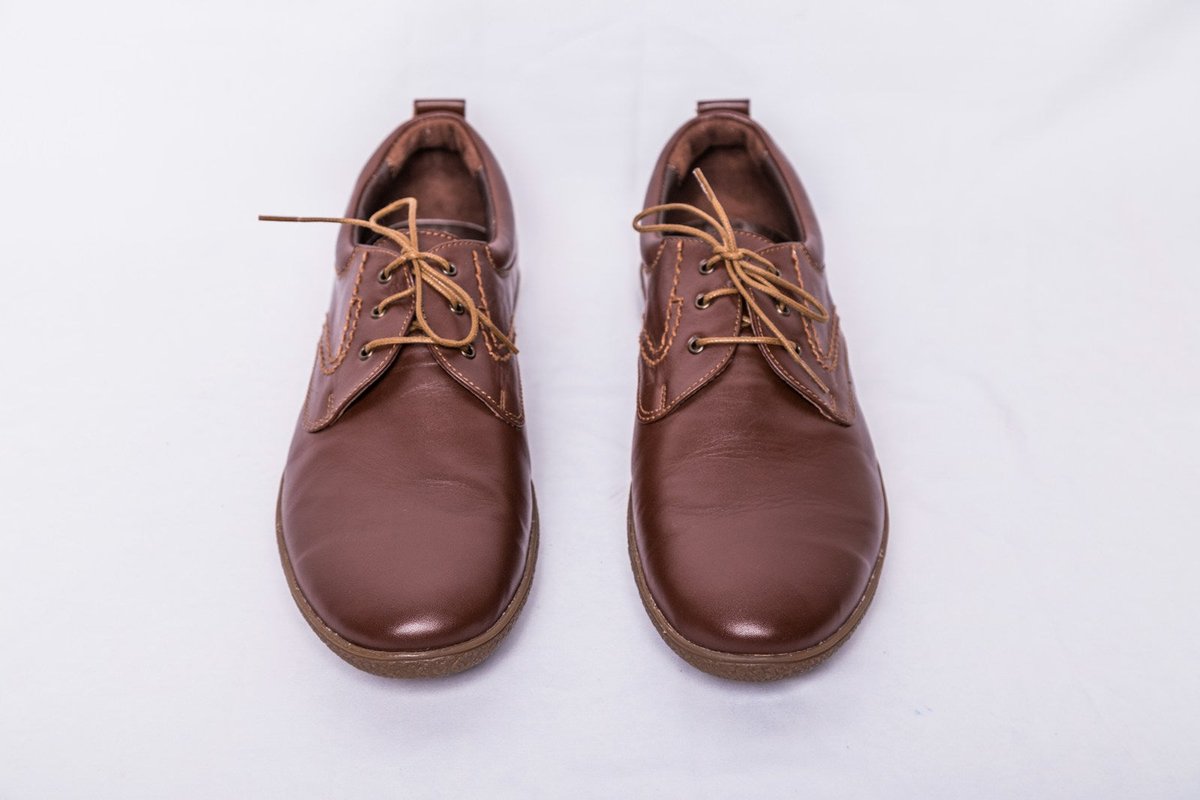 Brown Leather Derby Shoes