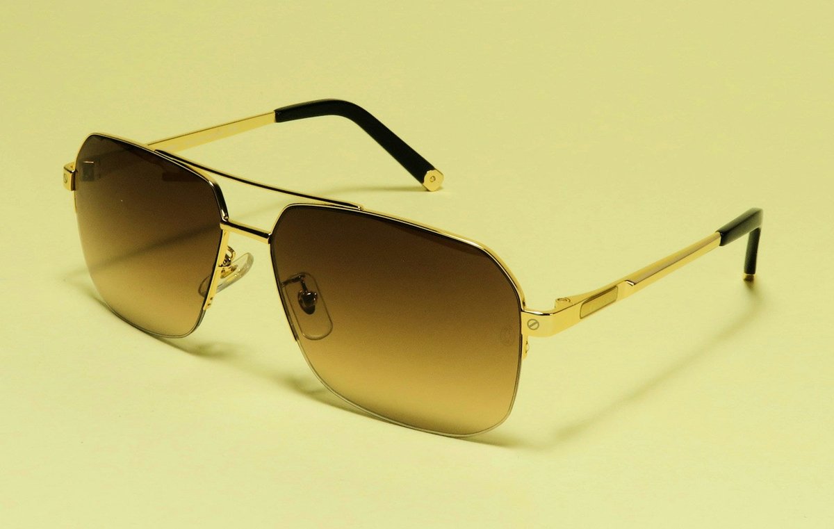 Gold Aviator Sunglasses