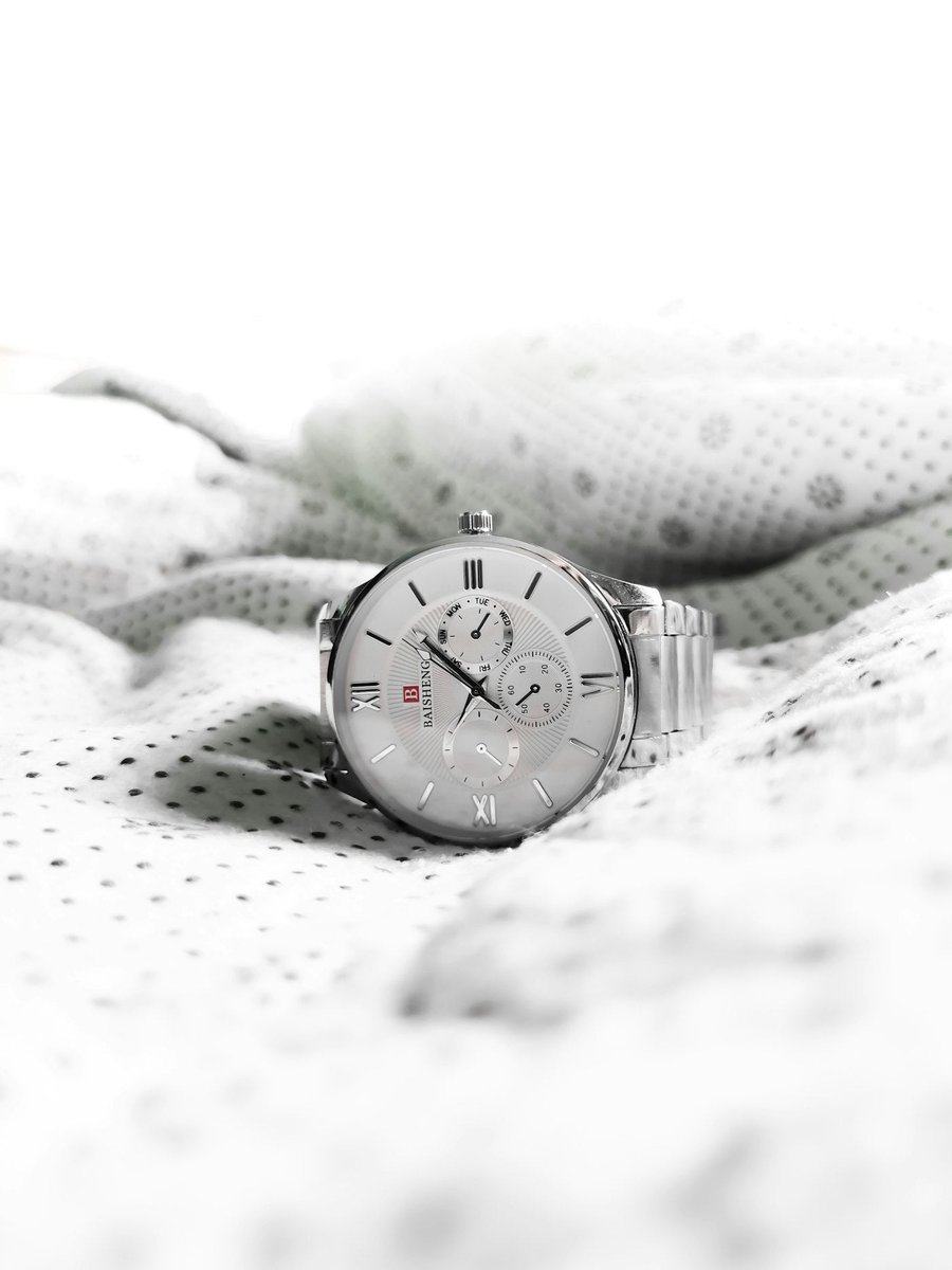 Silver Chronograph Watch